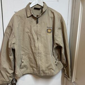 Yale tan canvas jacket size medium
